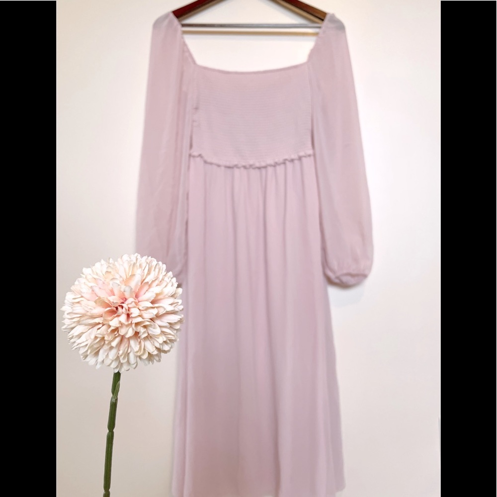 aritzia Wilfred Tempest Midi Dress Poetic Pink - Picture 7 of 10
